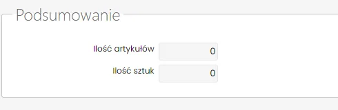 Sekcja Podsumowanie